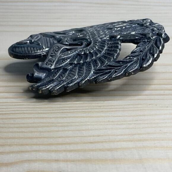 Civil Air Patrol Eagle Insignia Badge Pin Metal Military Collectible Vintage - Picture 3 of 5